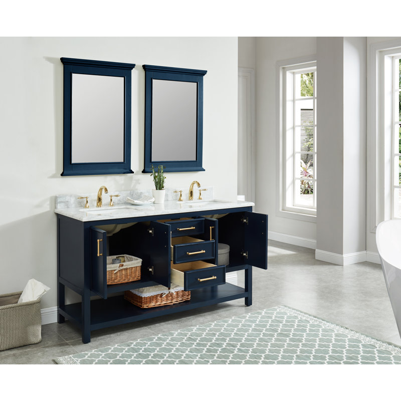 Breakwater Bay Paulene 30.12'' Free Standing Double Bathroom Vanity